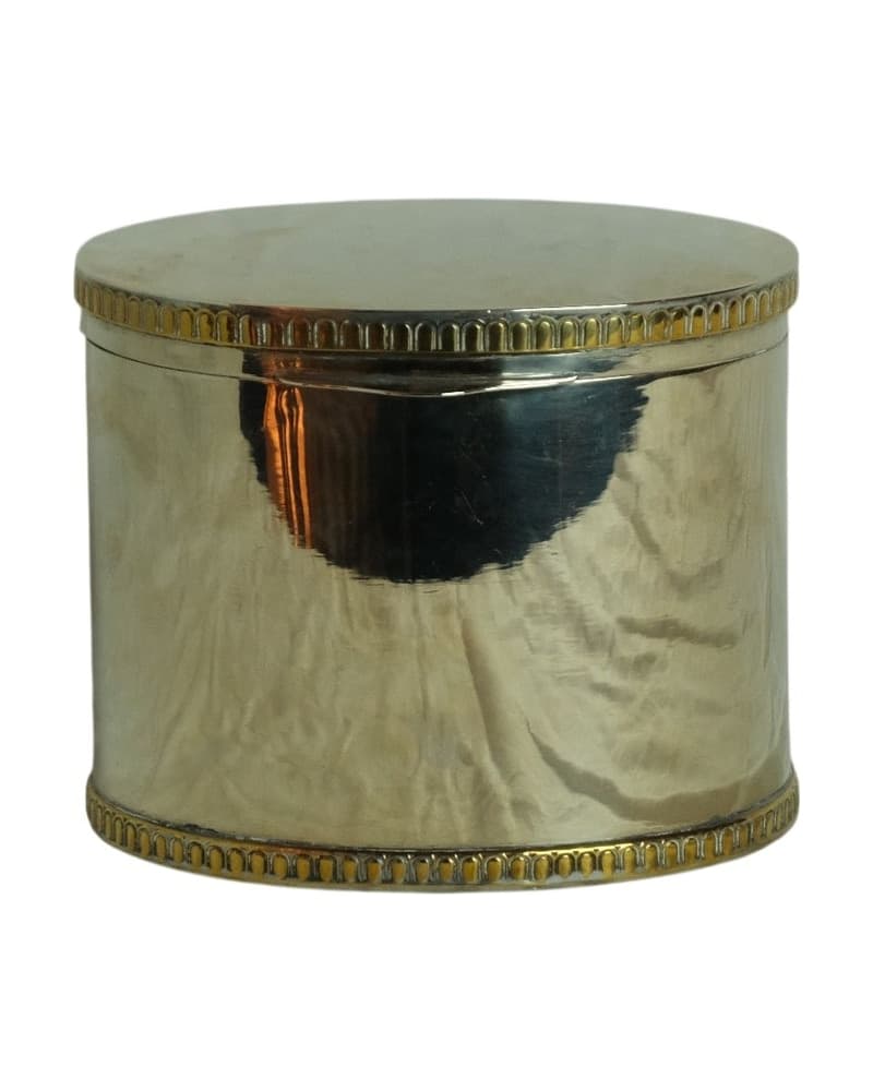 Caja de Metal del Siglo XX con Tapa