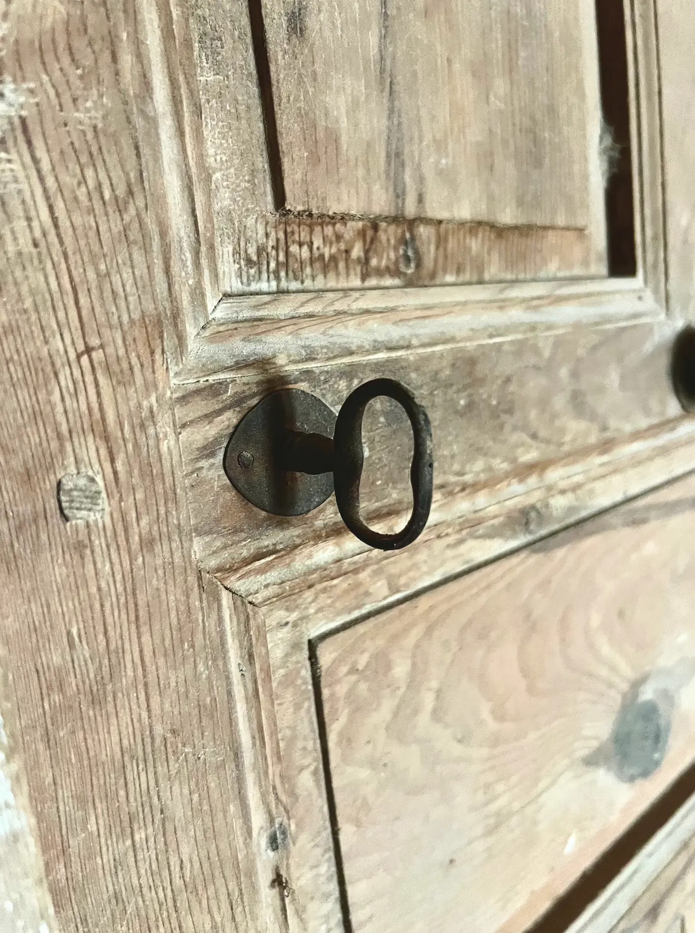 Puerta rústica castellana de madera maciza – finales del Siglo XIX, Puertas Castellanas, Siglo XIX · vista 3/5