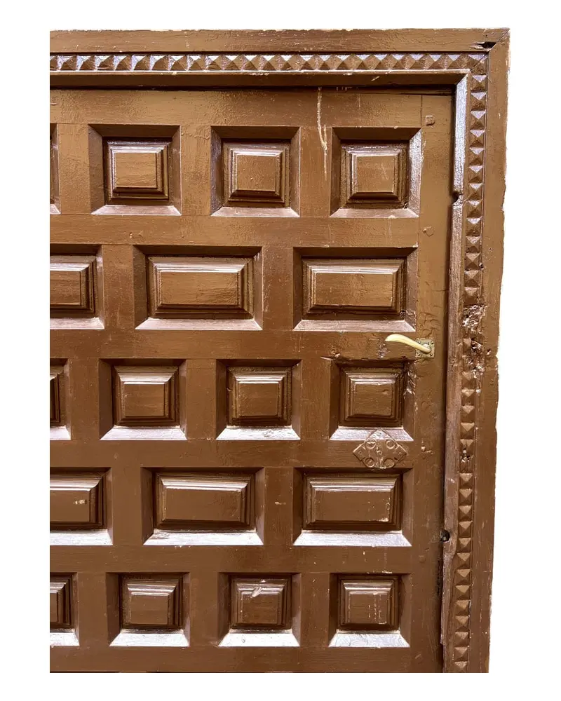 Puerta castellana panelada en madera maciza, Puertas y Arquitectónico, Siglo XVIII · vista 2/9