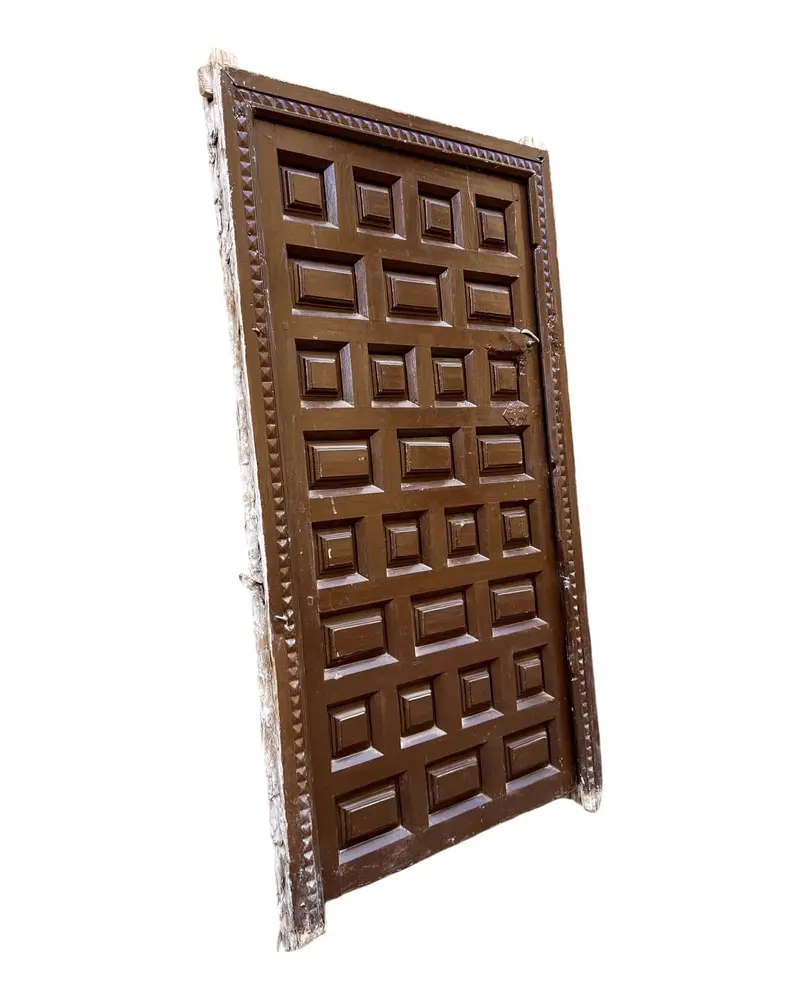 Puerta castellana panelada en madera maciza, Puertas y Arquitectónico, Siglo XVIII · vista 5/9