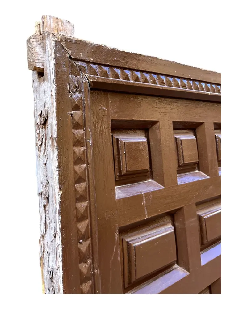 Puerta castellana panelada en madera maciza, Puertas y Arquitectónico, Siglo XVIII · vista 4/9
