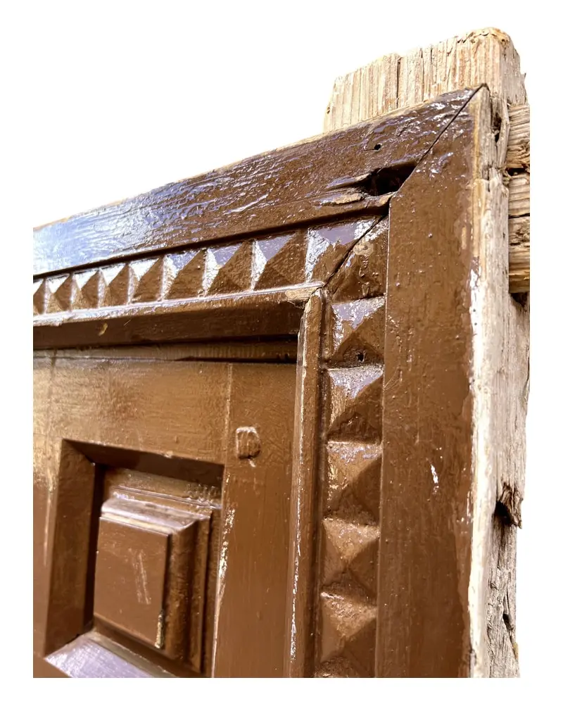 Puerta castellana panelada en madera maciza, Puertas y Arquitectónico, Siglo XVIII · vista 7/9