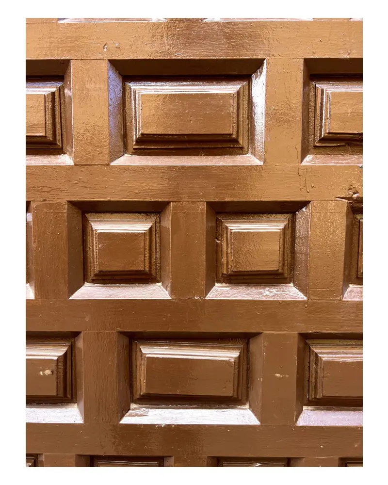 Puerta castellana panelada en madera maciza, Puertas y Arquitectónico, Siglo XVIII · vista 3/9