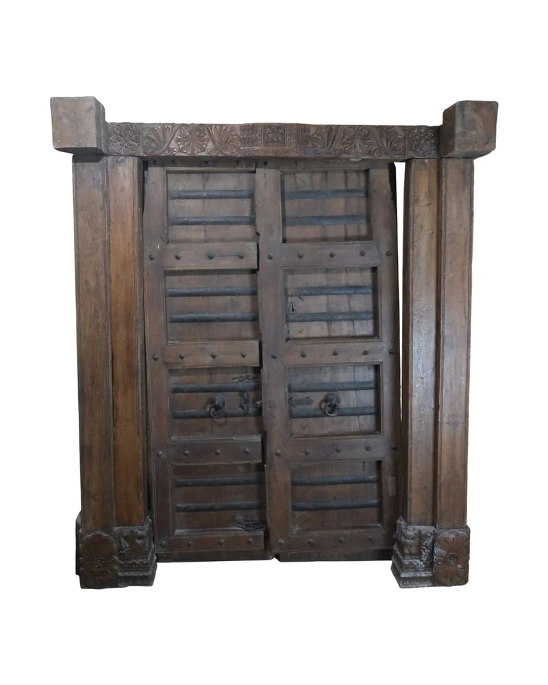 Puerta Noble India del Siglo XIX, Puertas y Arquitectónico, Siglo XIX