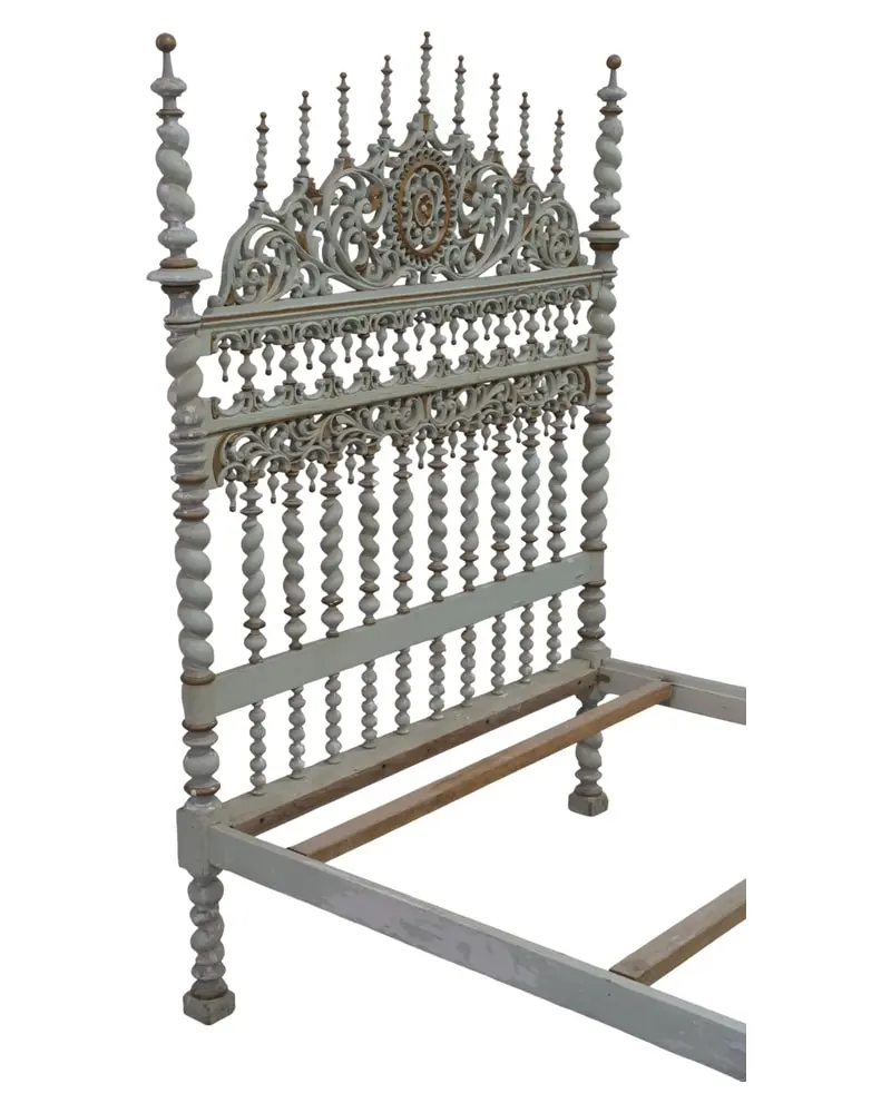 Cama de Bilros Portuguesa del Siglo XVIII-XIX, Camas, Siglo XIX · vista 16/16