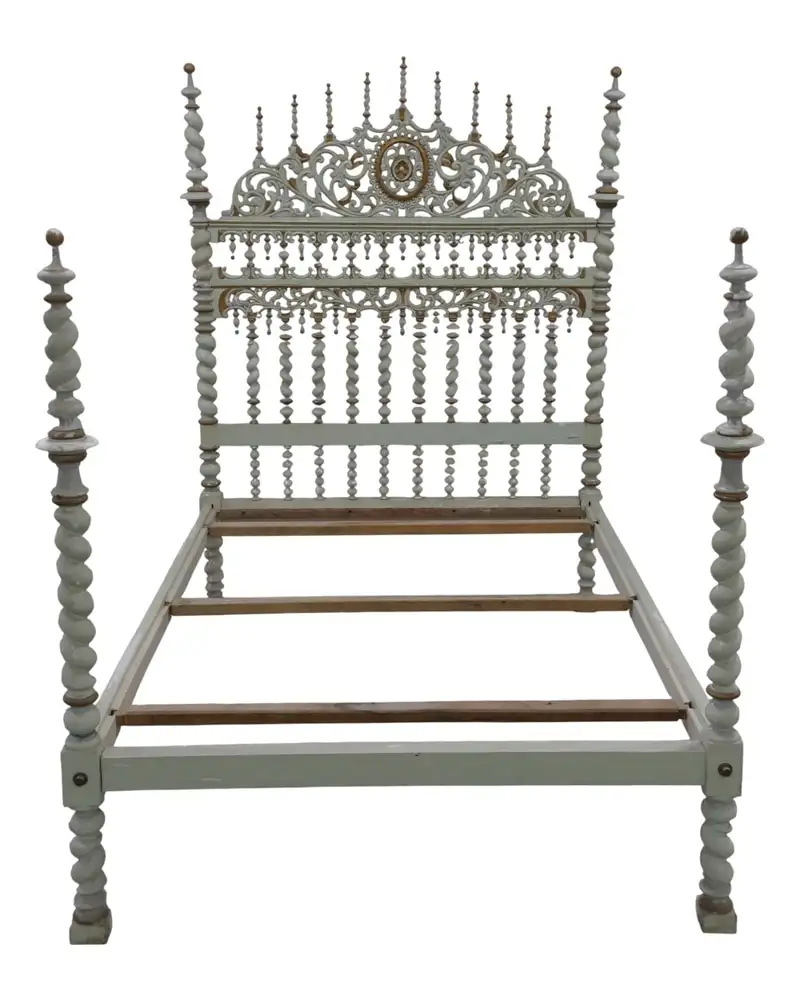 Cama de Bilros Portuguesa del Siglo XVIII-XIX