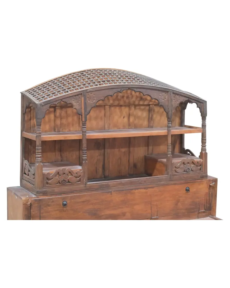 Cama de Teca con Cabezal de la India, Siglo XX, Camas, Siglo XIX · vista 3/13