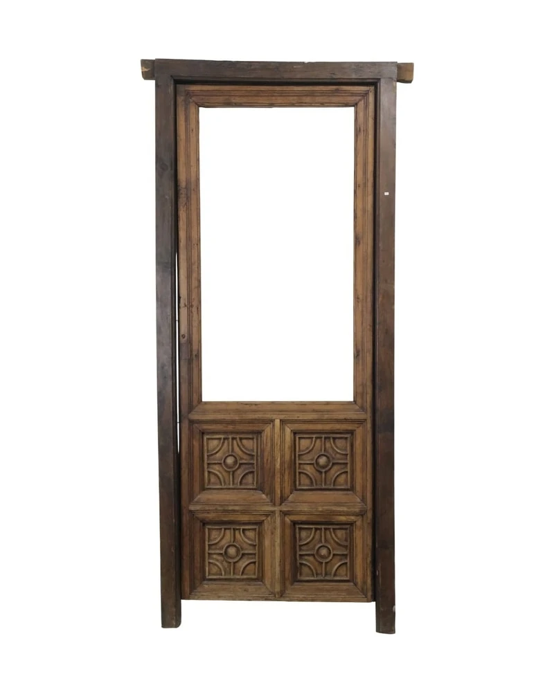 Puerta de nogal con cuarterones, principios del Siglo XIX, Puertas y Arquitectónico, Siglo XIX
