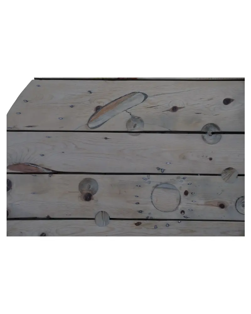 Tapa de Bobina de Luz del Siglo XX en Madera de Pino, Objetos Decorativos, Siglo XX · vista 4/10