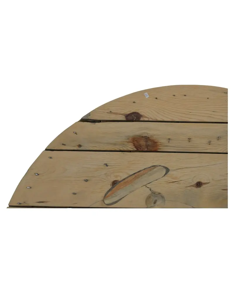 Tapa de Bobina de Luz del Siglo XX en Madera de Pino, Objetos Decorativos, Siglo XX · vista 2/10