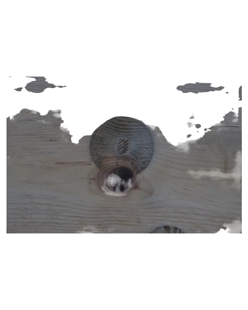 Tapa de Bobina de Luz del Siglo XX en Madera de Pino, Objetos Decorativos, Siglo XX · vista 5/10