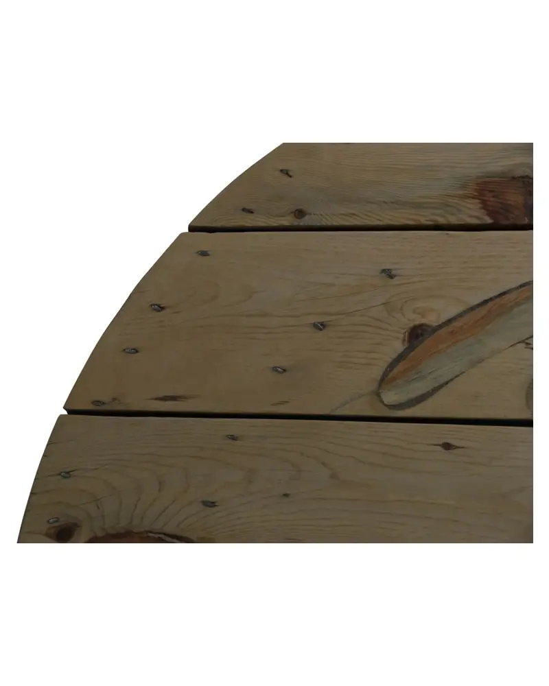 Tapa de Bobina de Luz del Siglo XX en Madera de Pino, Objetos Decorativos, Siglo XX · vista 6/10