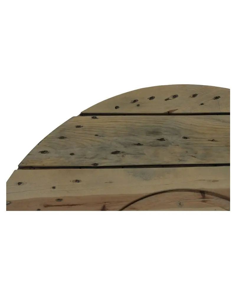 Tapa de Bobina de Luz del Siglo XX en Madera de Pino, Objetos Decorativos, Siglo XX · vista 8/10