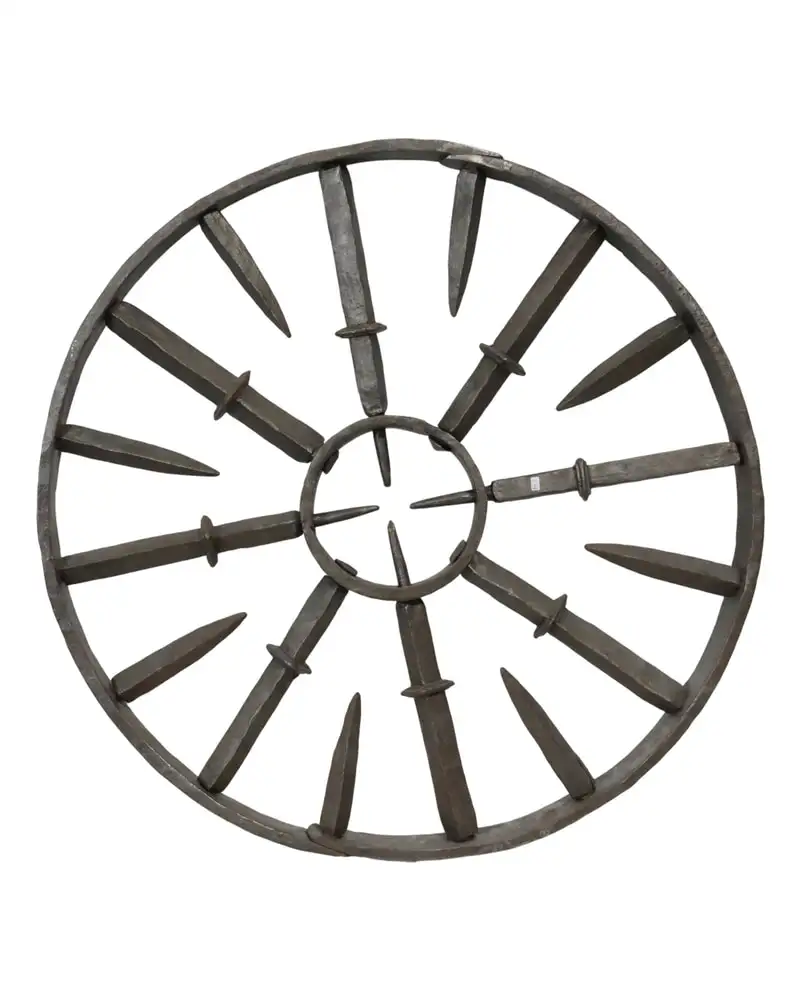 Roue en fer, œil de bœuf du XVIIIe siècle