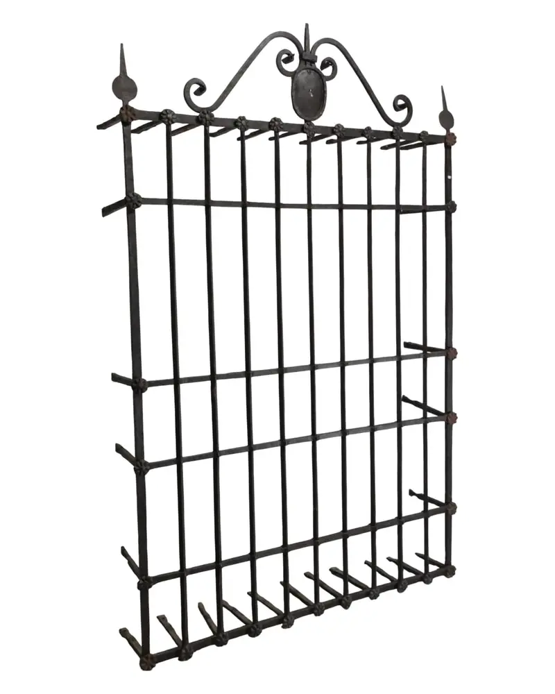 Reja de Hierro Forjado del Siglo XVIII con Copete Decorativo, Herrería y Metal, Siglo XVIII · vista 6/12