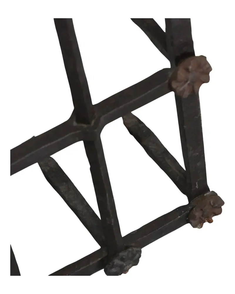 Reja de Hierro Forjado del Siglo XVIII con Copete Decorativo, Herrería y Metal, Siglo XVIII · vista 12/12