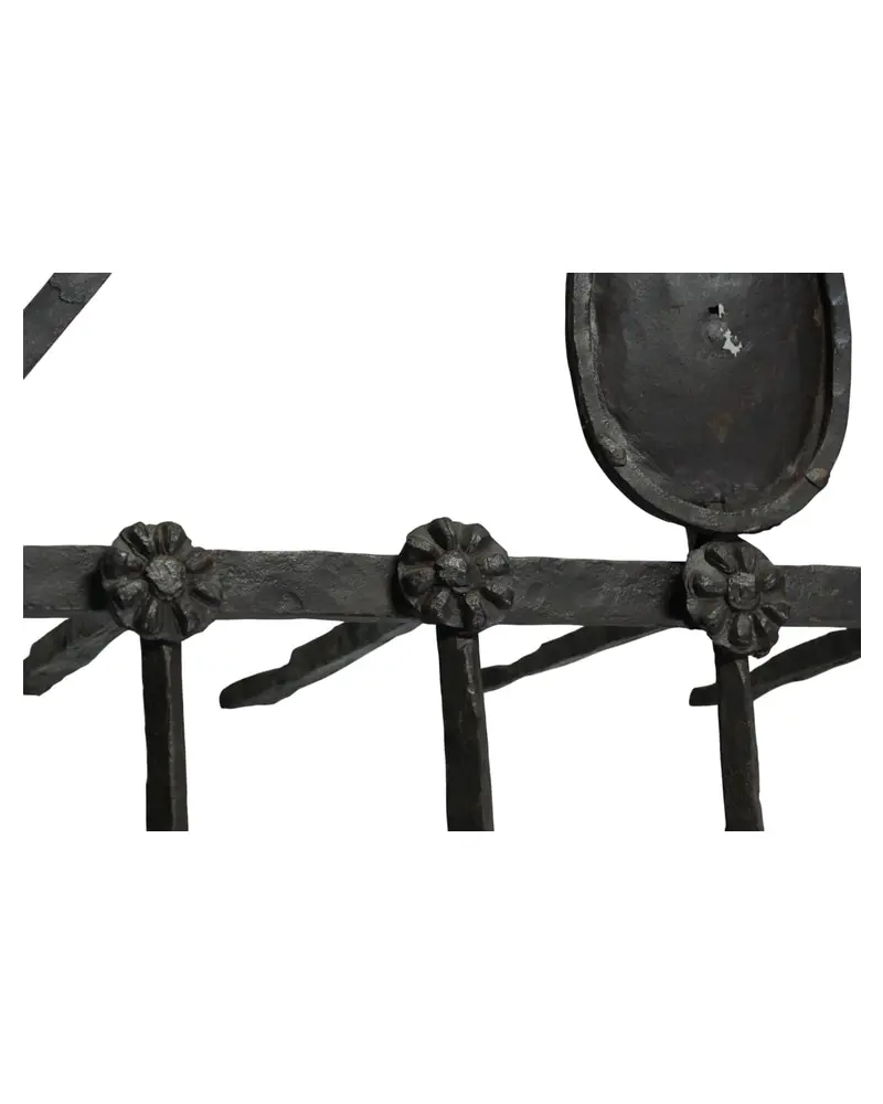 Reja de Hierro Forjado del Siglo XVIII con Copete Decorativo, Herrería y Metal, Siglo XVIII · vista 10/12