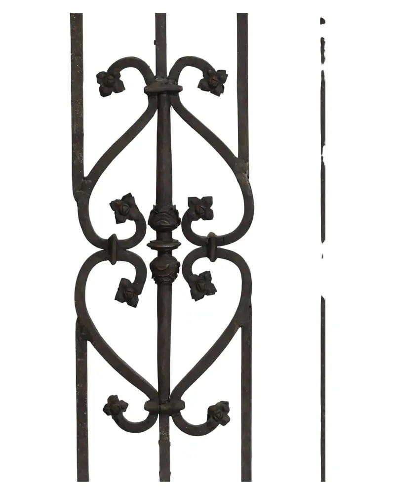 Reja de Hierro del Siglo XVIII con Elemento Decorativo, Herrería y Metal, Siglo XVIII · vista 4/14