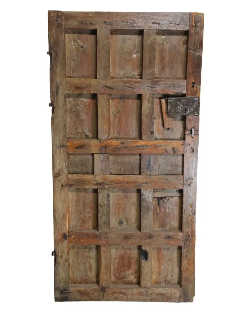 Puerta Rustica de Madera con tres Cuarterones, Siglo XIX, Puertas y Arquitectónico, Siglo XIX · vista 8/11