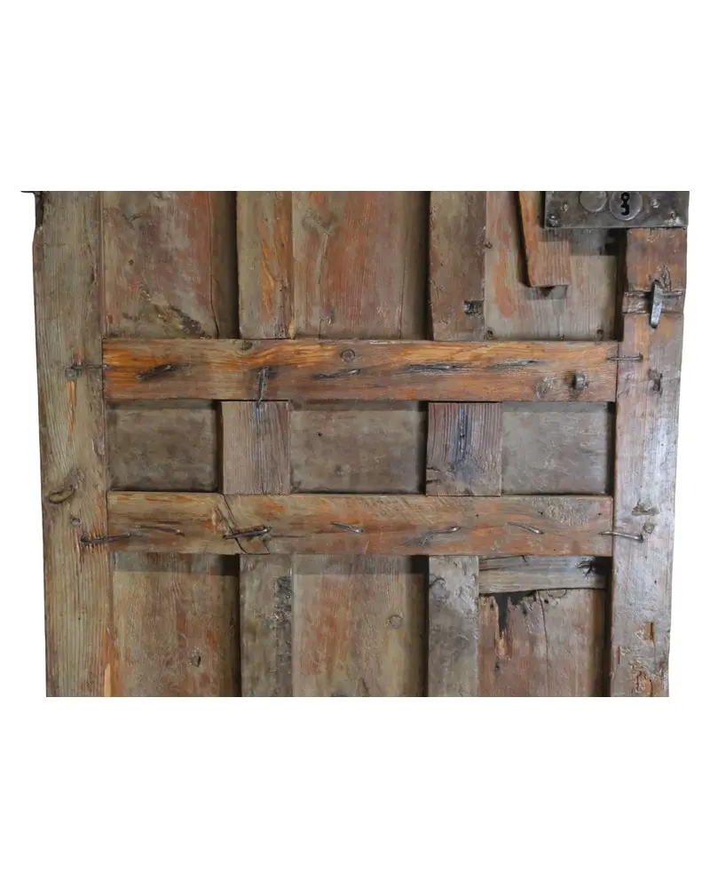 Puerta Rustica de Madera con tres Cuarterones, Siglo XIX, Puertas y Arquitectónico, Siglo XIX · vista 11/11