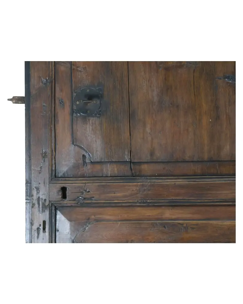 Puerta de Pino del Siglo XVIII con Tres Cuarterones, Puertas y Arquitectónico, Siglo XVIII · vista 5/16