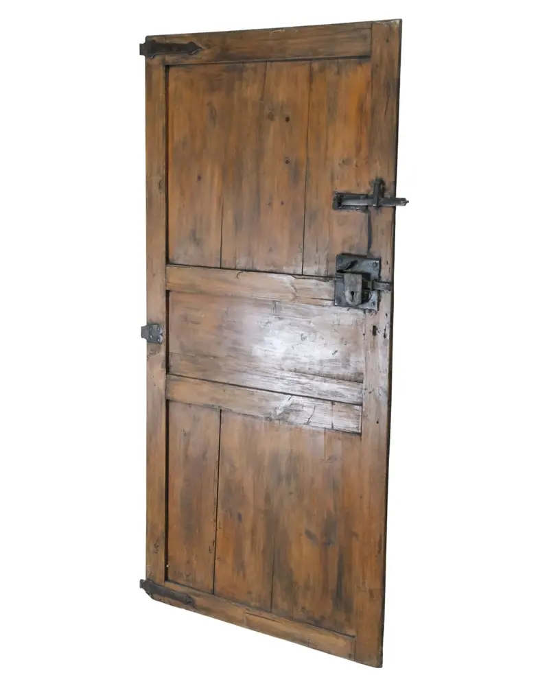 Puerta de Pino del Siglo XVIII con Tres Cuarterones, Puertas y Arquitectónico, Siglo XVIII · vista 11/16