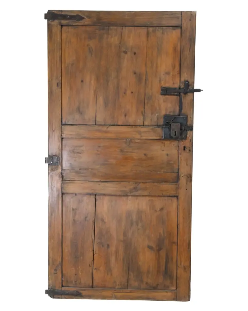 Puerta de Pino del Siglo XVIII con Tres Cuarterones, Puertas y Arquitectónico, Siglo XVIII · vista 9/16