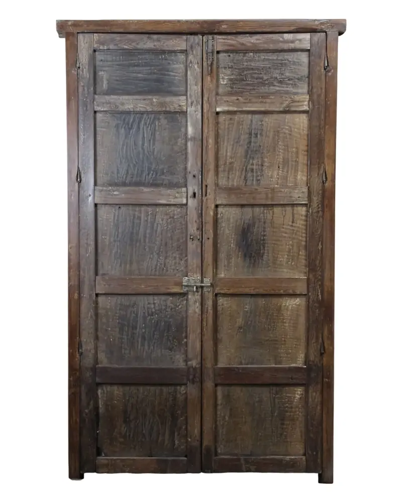 Puerta castellana de dos hojas, XVIII - XIX, madera de pino silvestre, Puertas y Arquitectónico, Siglo XVIII · vista 7/11