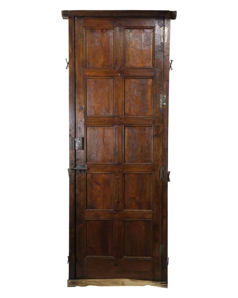 Puerta de Madera de Pino, finales del Siglo XIX, Guadalajara, Puertas y Arquitectónico, Siglo XIX