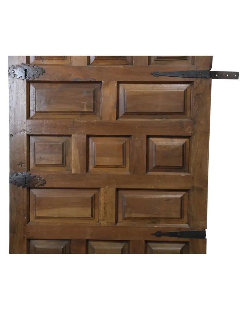 Puerta de cuarterones castellana del Siglo XVIII en nogal, Puertas y Arquitectónico, Siglo XVIII · vista 5/10