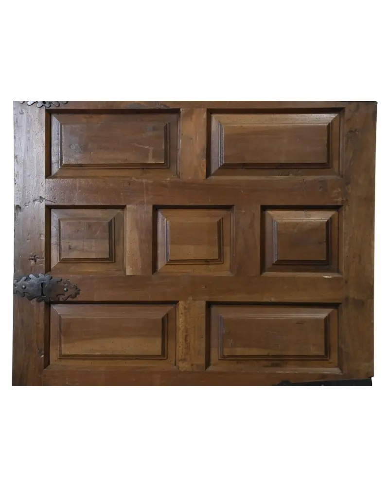 Puerta de cuarterones castellana del Siglo XVIII en nogal, Puertas y Arquitectónico, Siglo XVIII · vista 4/10