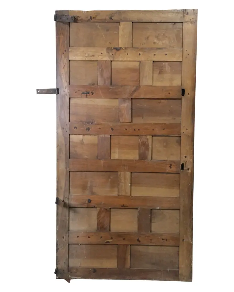 Puerta de cuarterones castellana del Siglo XVIII en nogal, Puertas y Arquitectónico, Siglo XVIII · vista 9/10