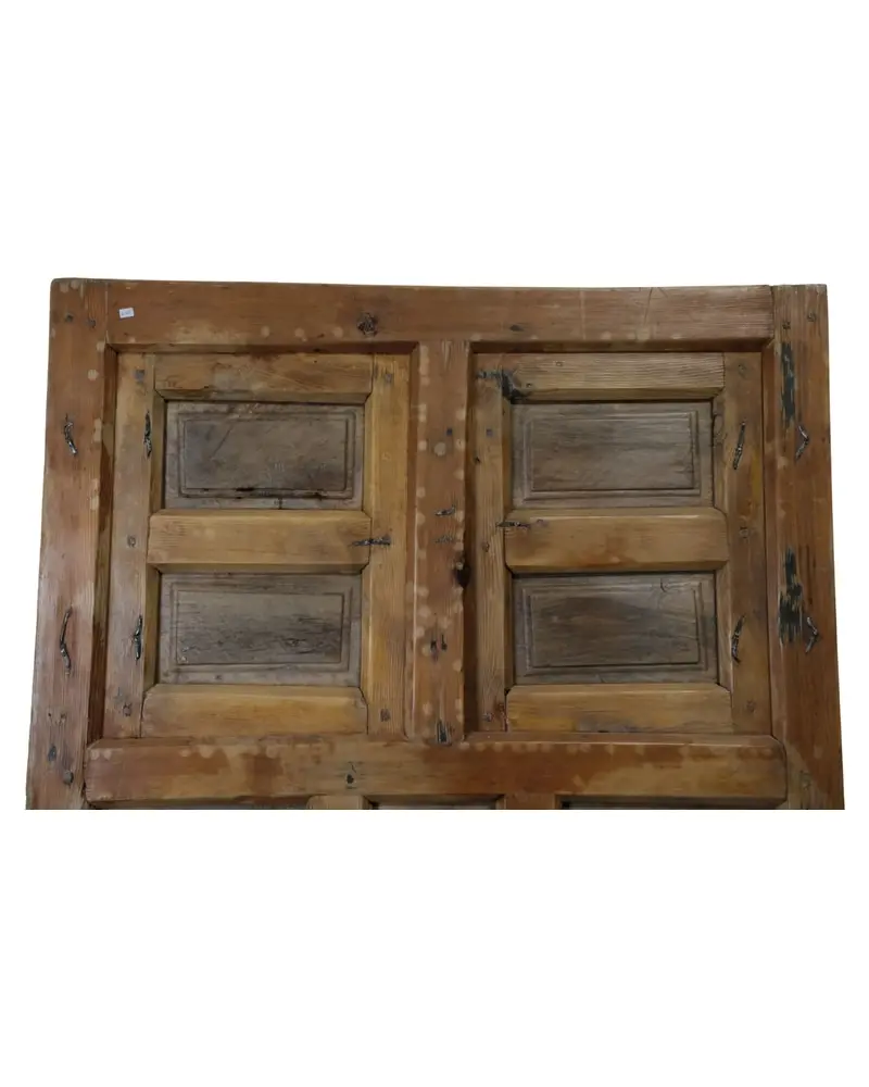 Puerta castellana del Siglo XVIII con cuarterones de pino y nogal, Puertas y Arquitectónico, Siglo XVIII · vista 4/11