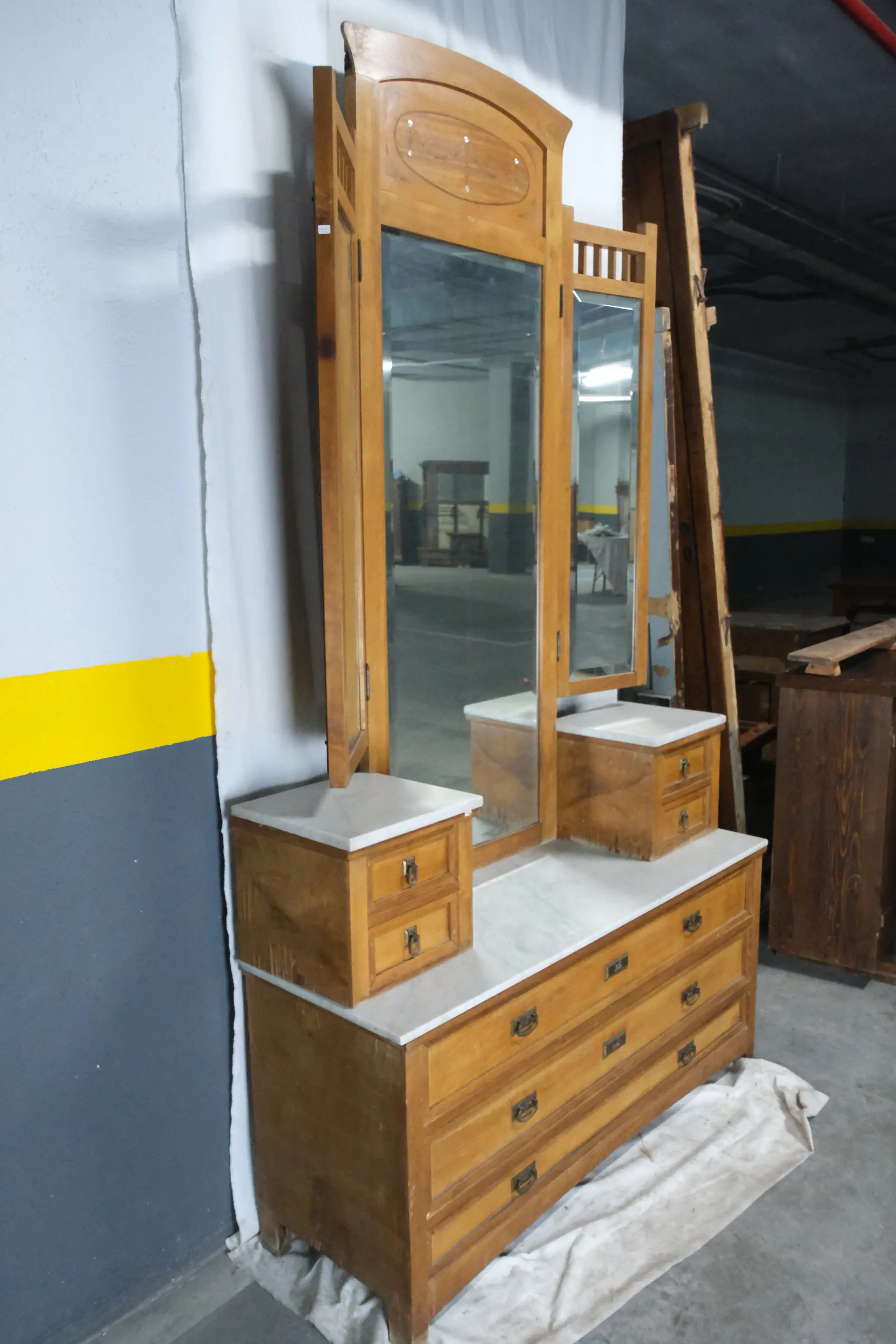Mueble con Espejo, Siglo XX, Armarios y Vitrinas, Siglo XX · vista 8/15