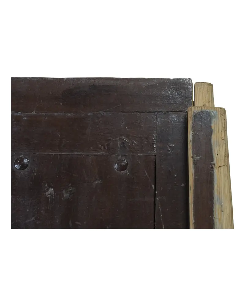 Puerta de madera de nogal del Siglo XIX o XX con cuarterones, Puertas y Arquitectónico, Siglo XIX · vista 5/5