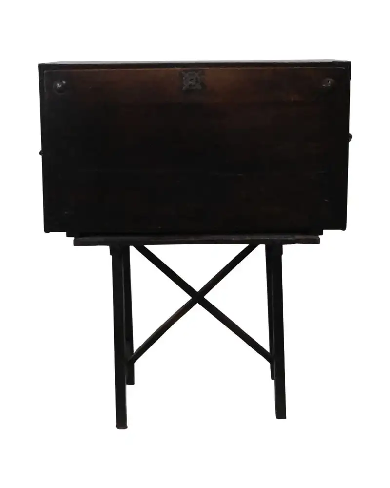 Bargueño del Siglo XIX de Cuenca con Mesa Soporte