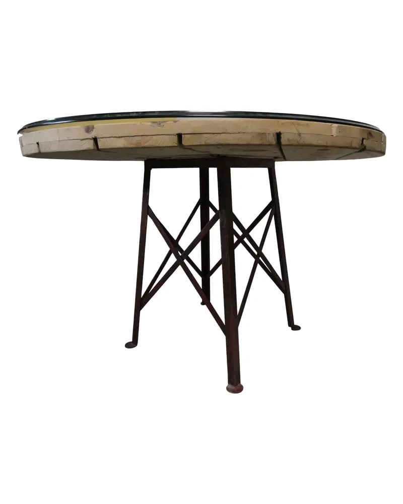 Mesa de Cristal del Siglo XX con Pata de Hierro, Mesas, Siglo XX · vista 7/9