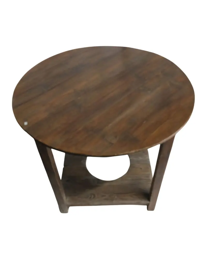 Mesa Redonda del Siglo XX en Madera de Pino, Mesas, Siglo XX · vista 5/5
