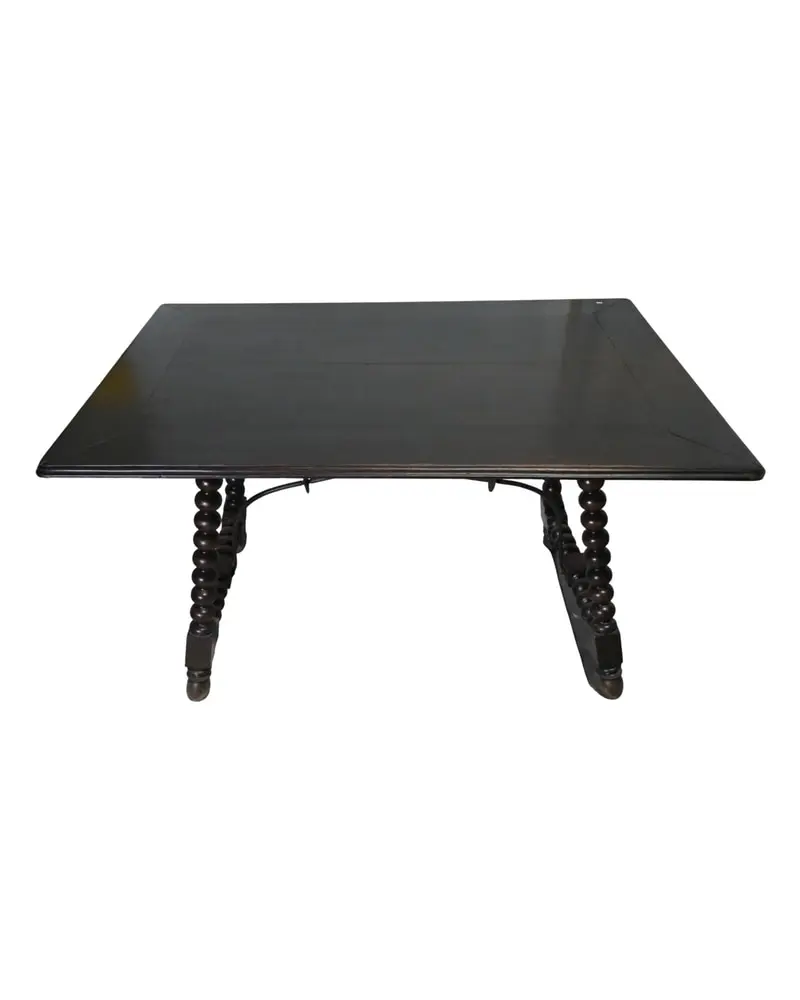 Mesa Castellana del Siglo XVIII con Patas Torneadas, Mesas, Siglo XVIII · vista 3/6