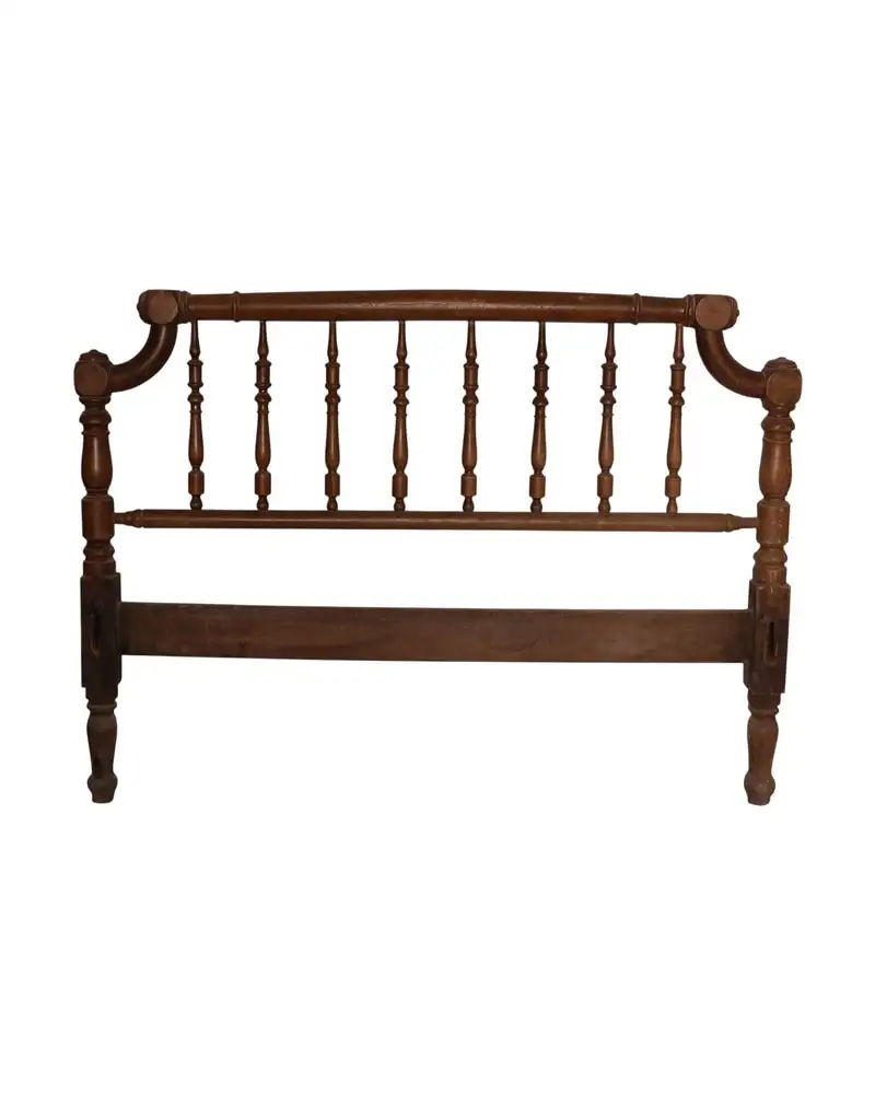 Cabecero de Cama del Siglo XX en Madera Maciza
