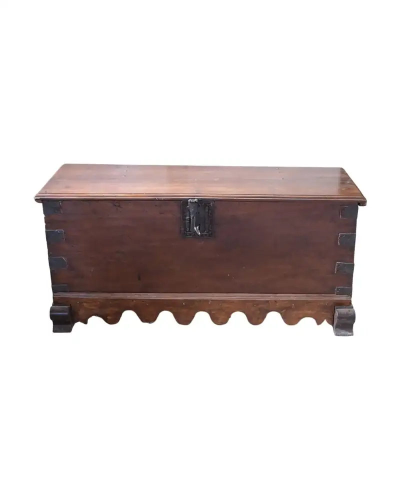 Arca o Baul del Siglo XVIII en Madera Oscura