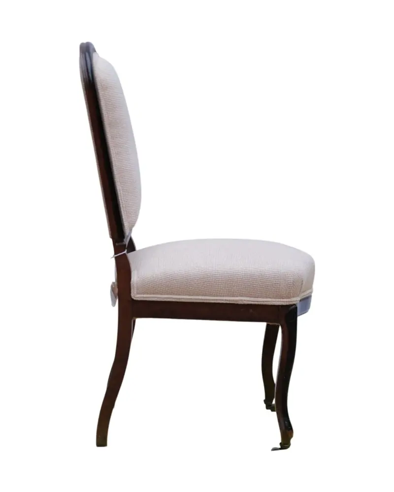 Silla del Siglo XX con Patas Torneadas y Ruedas de Metal, Sillas y Asientos, Siglo XX · vista 3/6