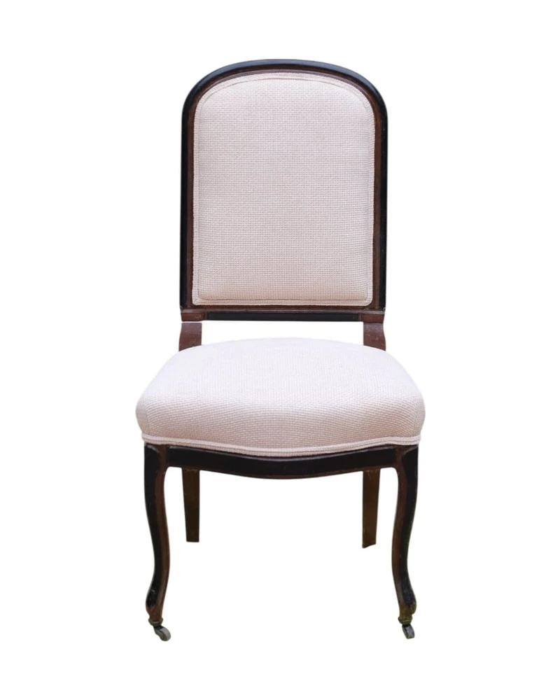 Silla del Siglo XX con Patas Torneadas y Ruedas de Metal, Sillas y Asientos, Siglo XX