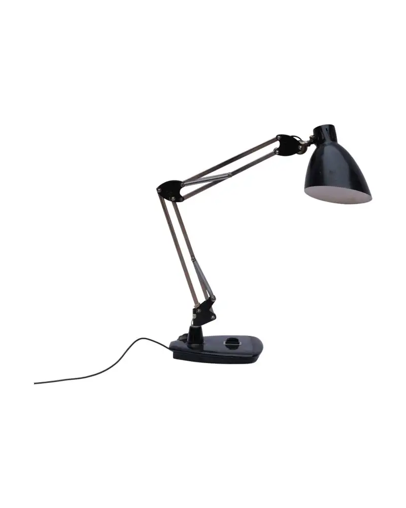 Lámpara de Escritorio del Siglo XX en Metal Negro