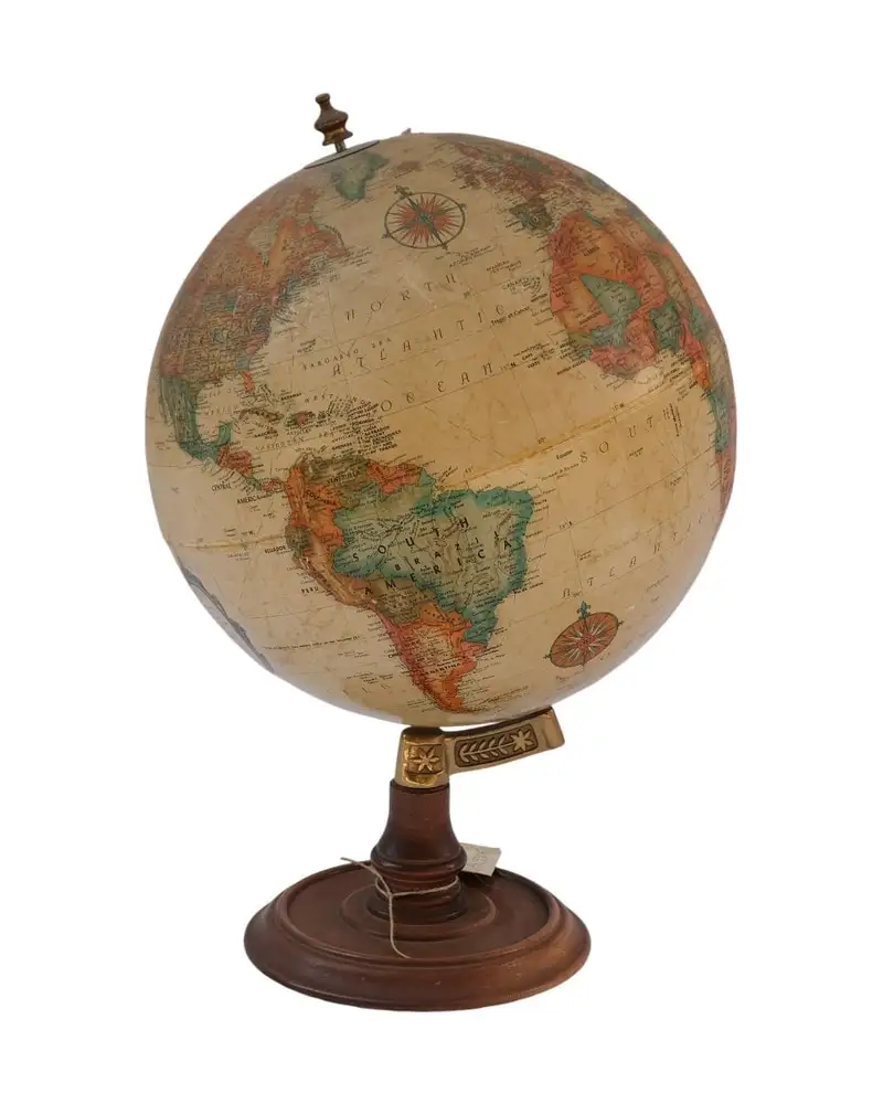 Globo Terraqueo Antiguo Francés