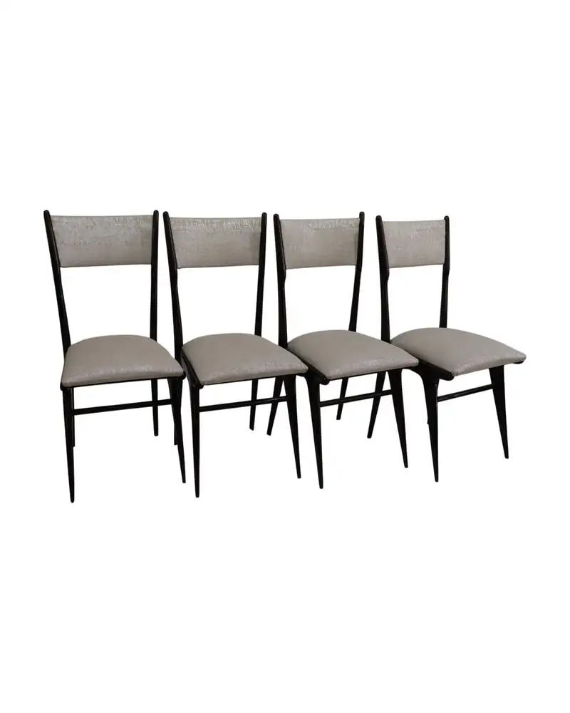 Sillas Italianas Midcentury en Madera Palisandro