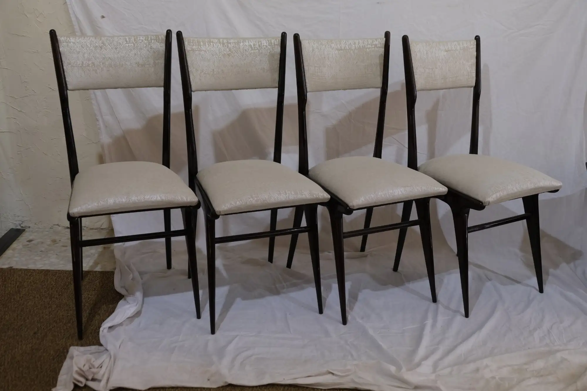 Sillas Italianas Midcentury en Madera Palisandro
