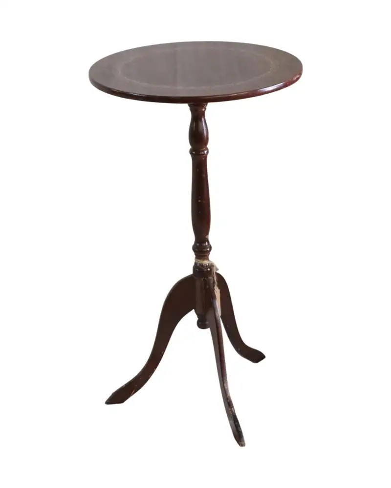 Mesa Velador pequeño con sobre decorado