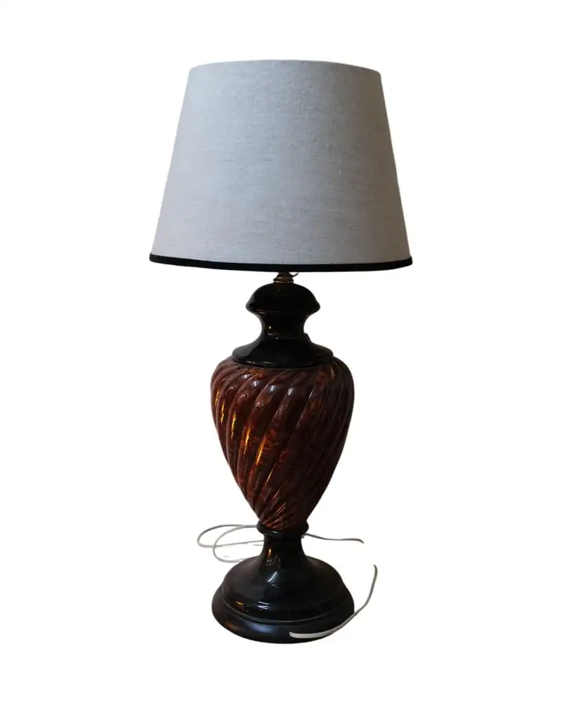 Lámpara de Mesa del Siglo XX Cerámica Carey