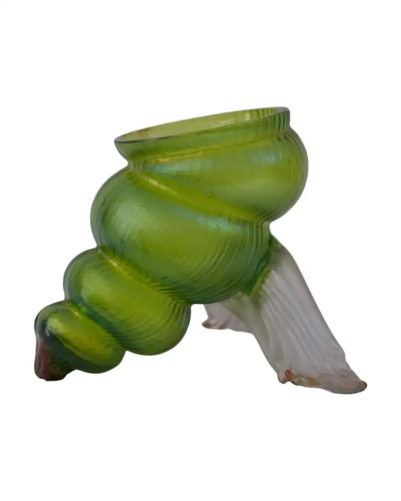 Caracola Cristal Verde Loetz